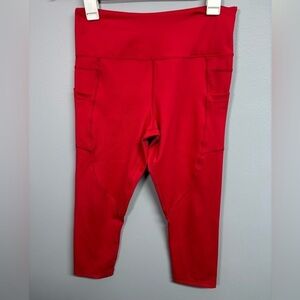 ZYIA cropped Red Leggings
